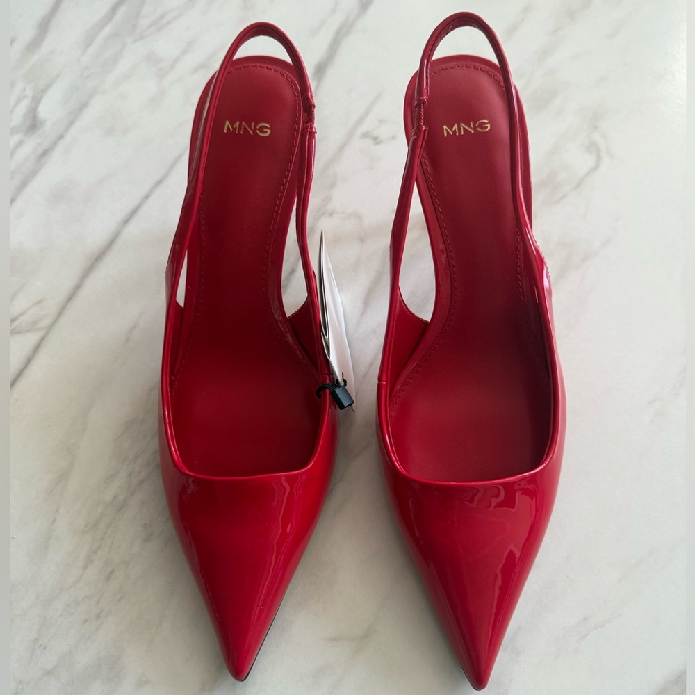 NWT Mango Patent Leather Heels